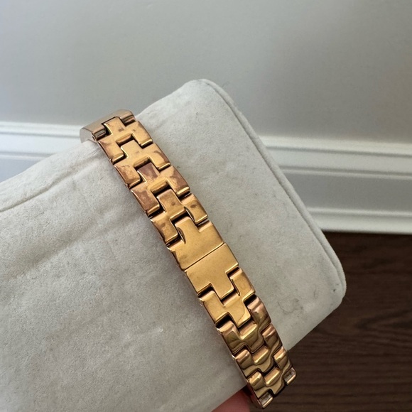 Movado Bold Rose Gold Bangle Watch with Crystal Detail - Picture 4 of 7
